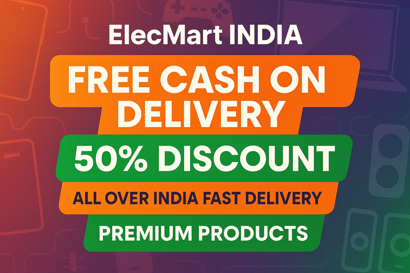 ElecMart India Free cash on delivery and 50% discount All over India fast delivery primium product