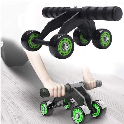 4-Wheel AB Roller for Core Strength Abs Workout Equipment – ElecMart India